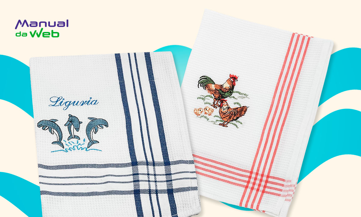 Pano de prato de cozinha personalizado