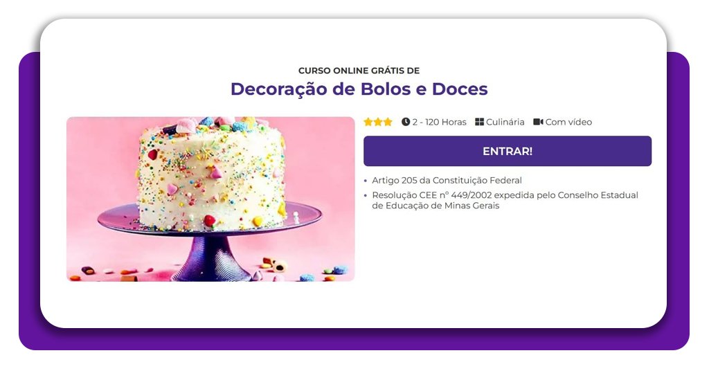 Curso de bolos decorados