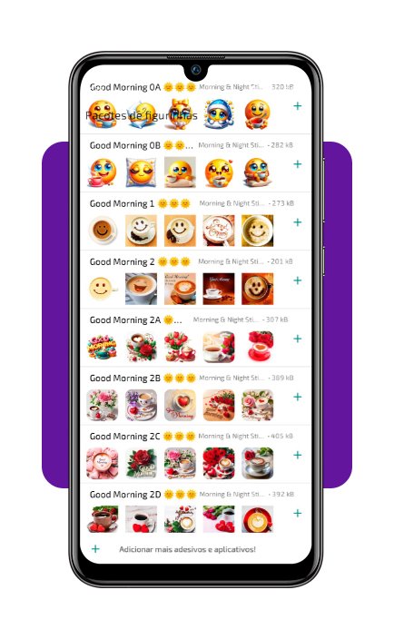 Figurinha de bom dia para WhatsApp
