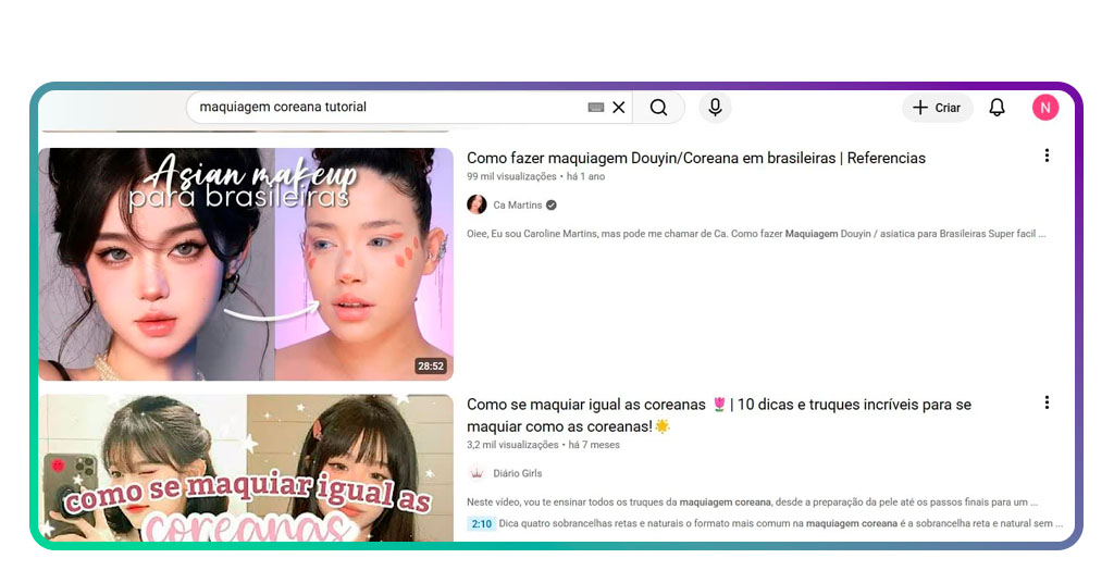 Aplicativo para aprender a fazer maquiagem coreana perfeita em casa 4 Maquiagem coreana