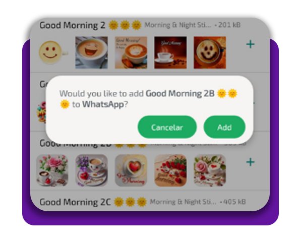 Figurinha de bom dia para WhatsApp