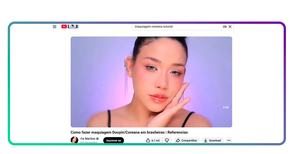Aplicativo para aprender a fazer maquiagem coreana perfeita em casa 5 Maquiagem coreana