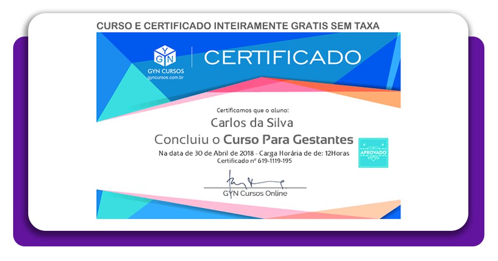 Curso para gestantes