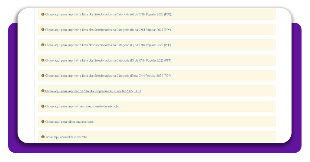 CNH de moto gratuita