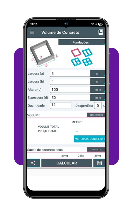 Calculadora de concreto