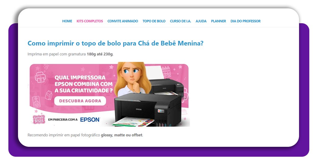Topo de bolo para imprimir