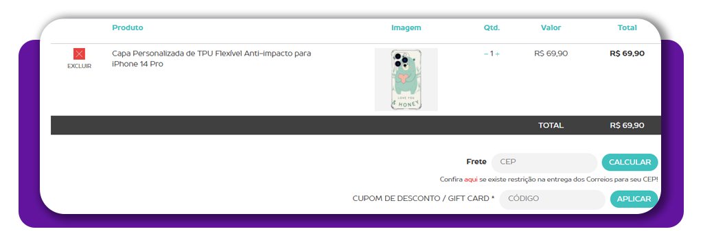 Capinha de celular personalizada