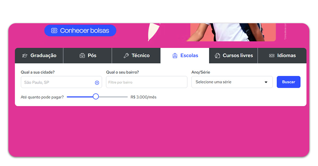 Bolsas de estudo de ensino fundamental