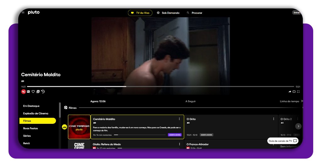 Canais de filmes grátis ao vivo: assista agora mesmo 3 Canais de filmes grátis ao vivo