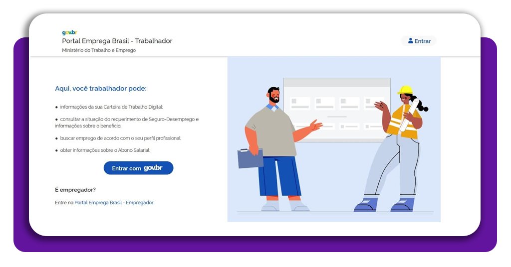 Acessar a carteira de trabalho online