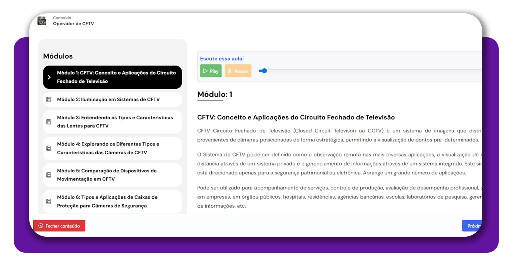 Monitor de câmeras de segurança