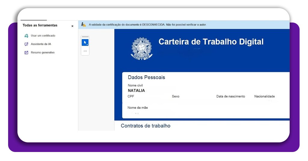Acessar a carteira de trabalho online