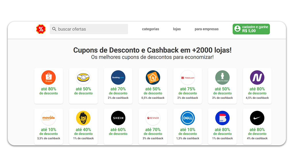 Cupons de desconto