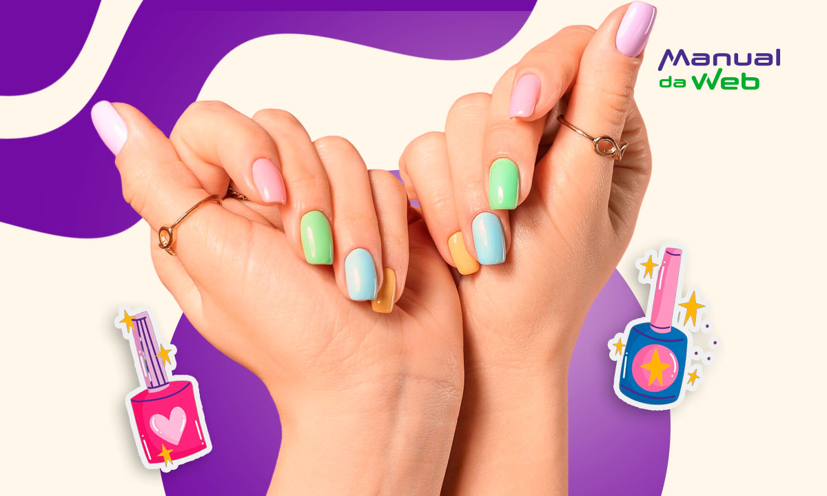 Cor das unhas com IA