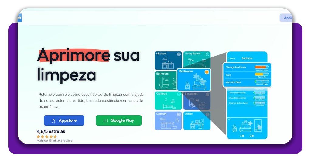 Baixe o app mais famoso para organizar a limpeza da casa 2 Organizar a limpeza da casa