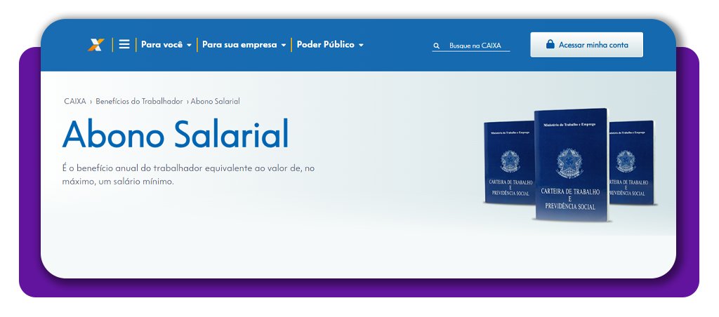 Calendário do abono salarial 2026