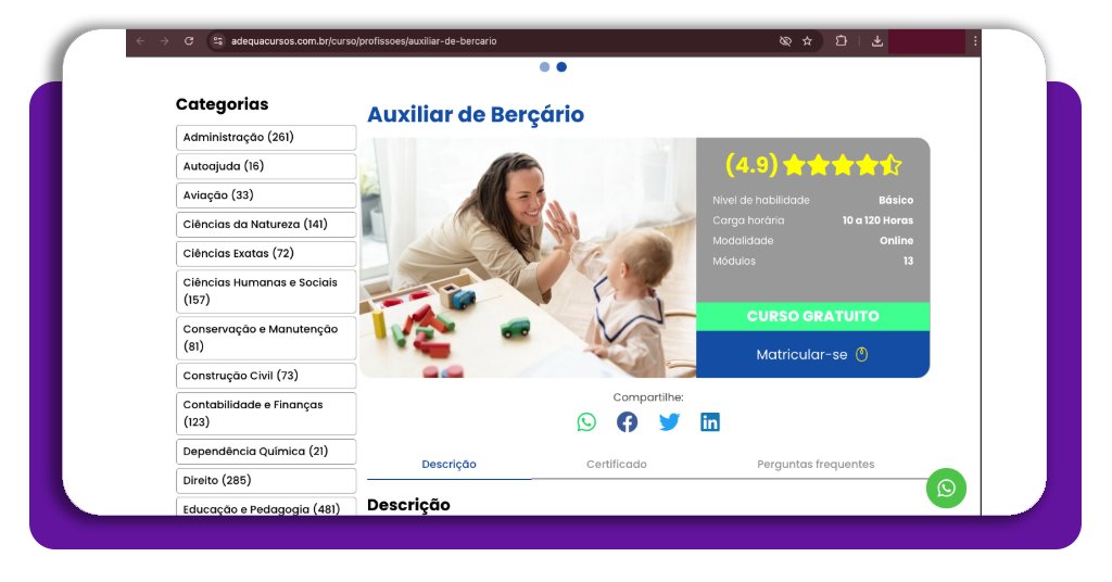 Auxiliar de berçário