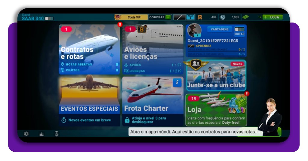 Pilotar avião pelo celular