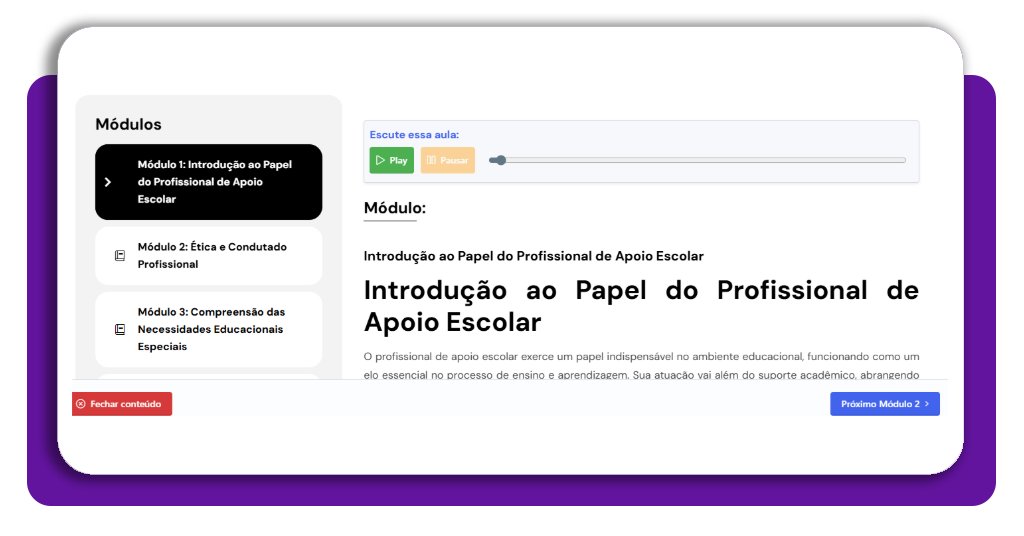 Curso de apoio escolar