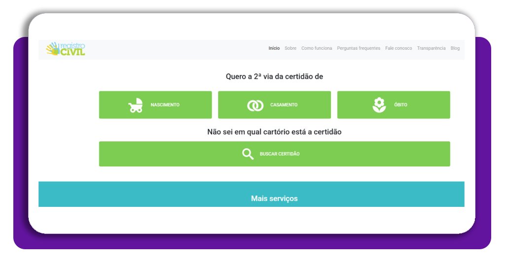 Emitir certidão pela internet