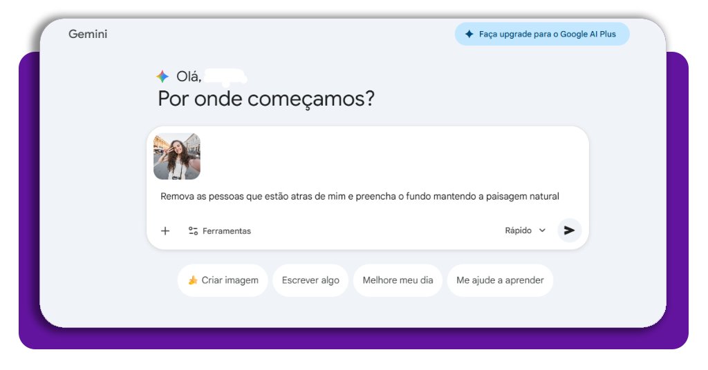 Retirar objetos e pessoas da foto
