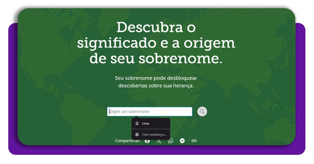 Buscador de sobrenome grátis: descubra sua origem em segundos 1 Buscador sobrenome gratis corpo 1