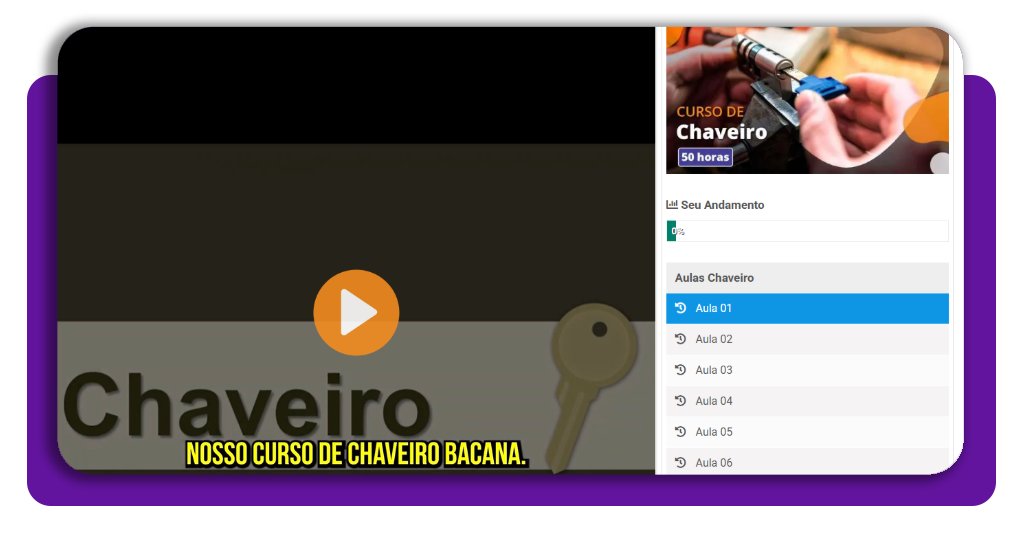 Curso gratuito de chaveiro residencial com aulas pelo celular 5 Curso chaveiro residencial corpo 5