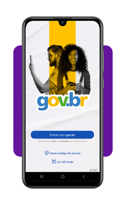 Conheça o app que baixa o RG Digital no seu celular grátis 2 Tela inicial do aplicativo Gov.br