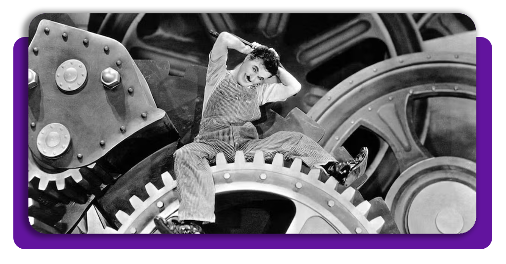 Tempos Modernos de Charles Chaplin no Pluto TV