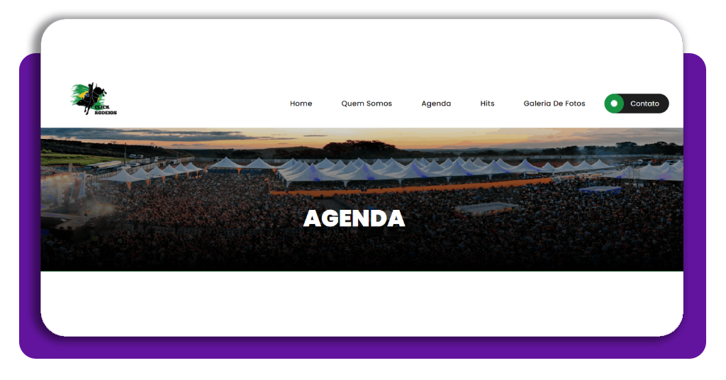 Agenda de rodeios: saiba quais shows vão acontecer perto de você 1 Página da agenda de rodeios no Click Rodeios