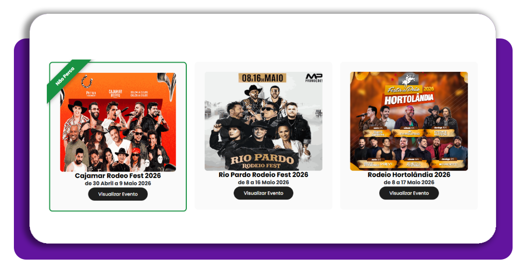 Agenda de rodeios: saiba quais shows vão acontecer perto de você 2 Detalhes de evento de rodeio no Click Rodeios