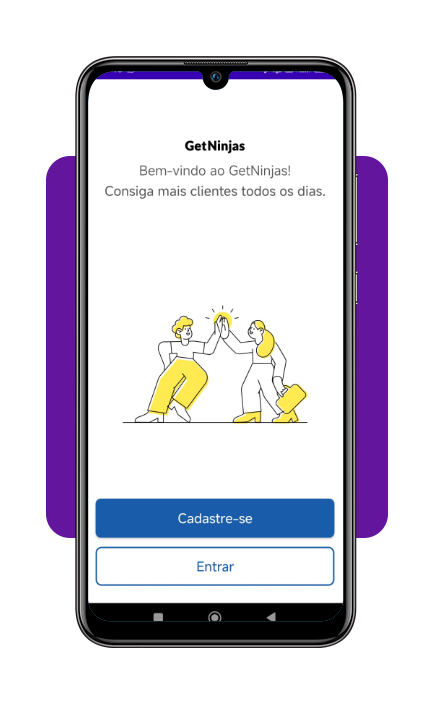 App para buscar serviço de lavadeira: ganhe até R$ 150 por lavagem 4 Criando conta profissional no GetNinjas
