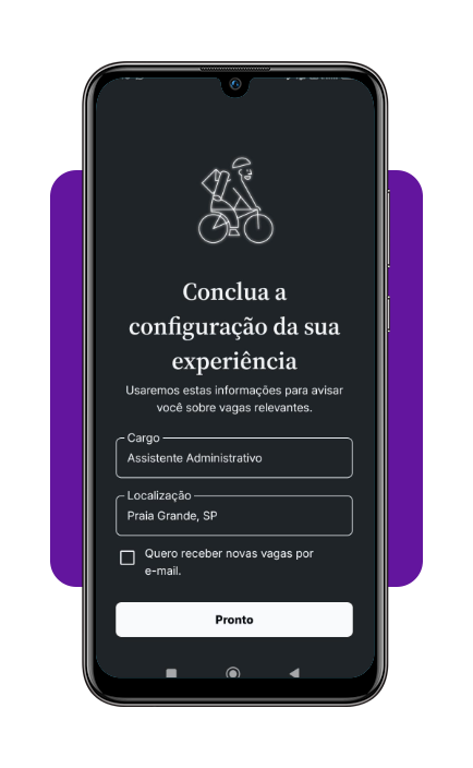 Configurando perfil no Glassdoor