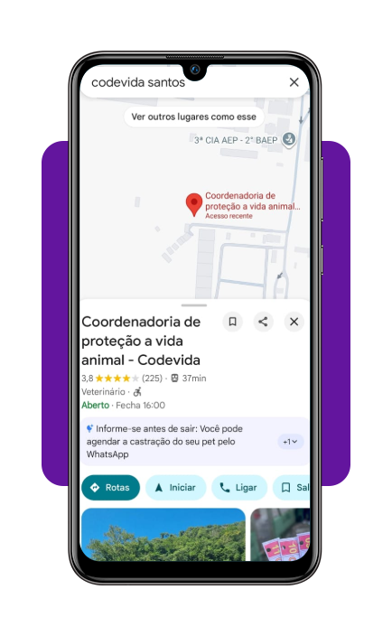 Encontre pelo GPS locais com veterinário grátis perto de casa 3 Pesquisa por veterinário grátis no Google Maps