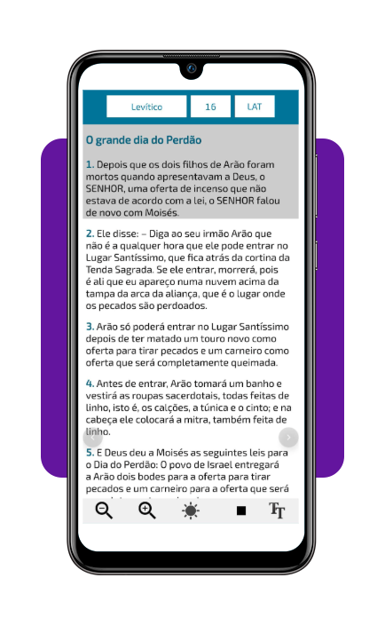 Passo 4 - Escutar a Bíblia em áudio no aplicativo